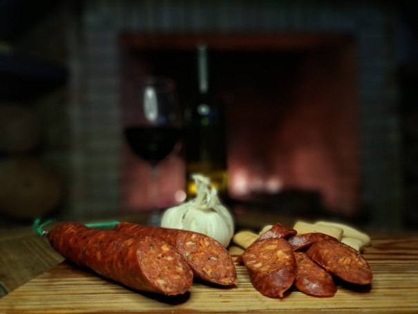 Chorizo de pollo. Comida casera a domicilio